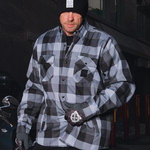 DIXXON Jackets & Coats Dixxon Flannel The La Muerte Mens Sherpa